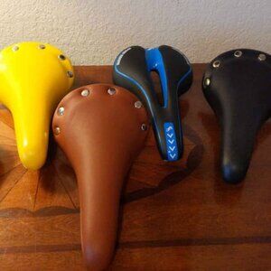 New Bicycle Seats New Retro Yellow,Brown,Blue,Black, Road Bike